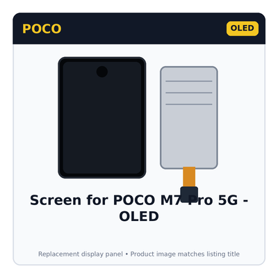 Screen for POCO M7 Pro 5G - OLED