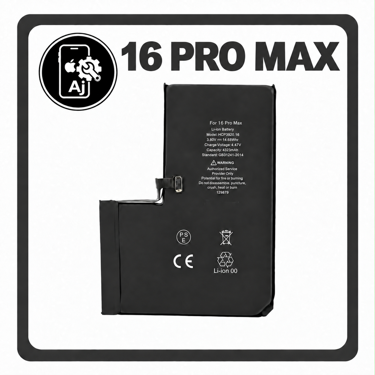 Battery for iPhone 16 Pro Max — AJ Cell