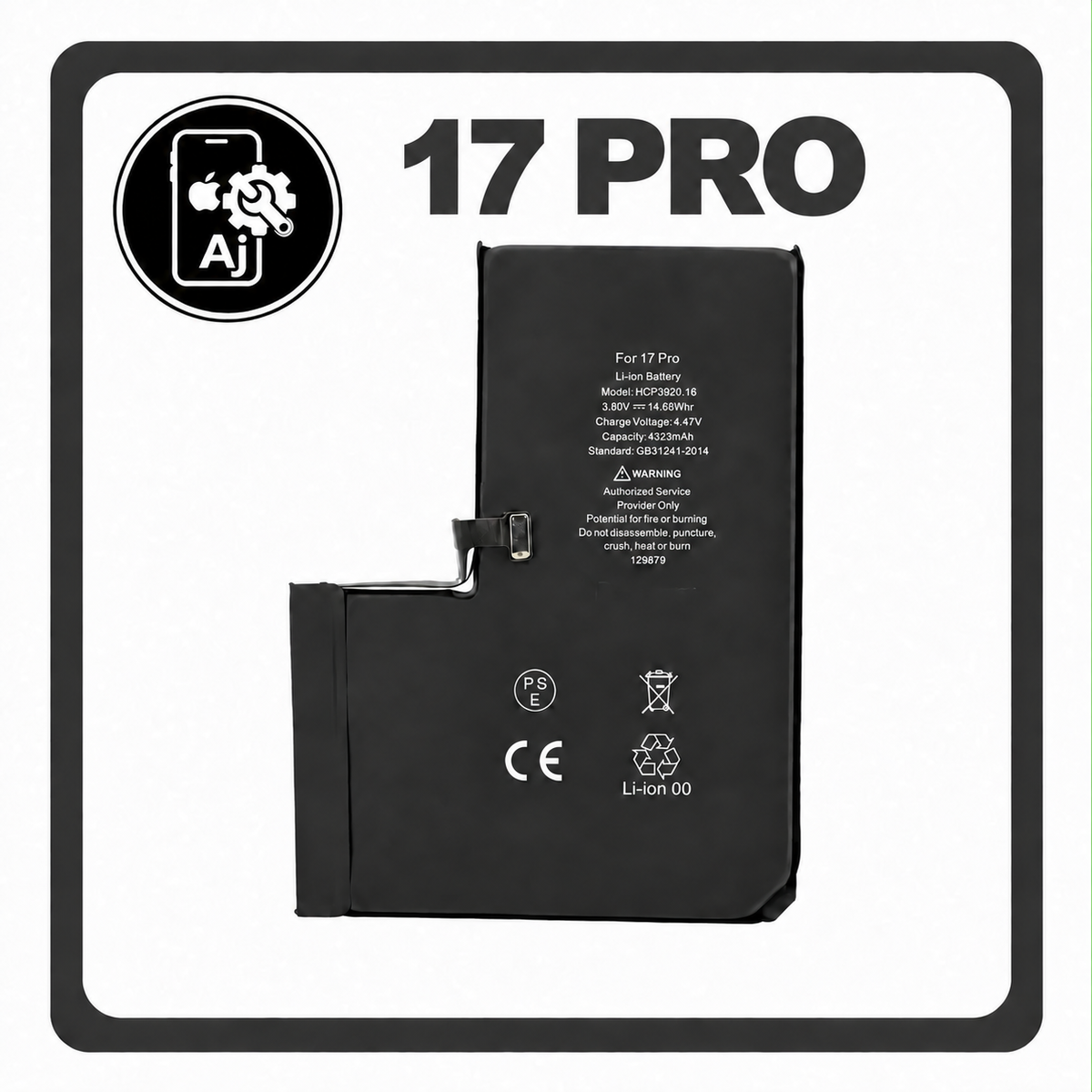 Battery for iPhone 17 Pro — AJ Cell