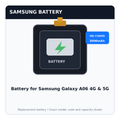 Battery for Samsung Galaxy A06 4G & 5G