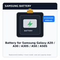 Battery for Samsung Galaxy A20 / A30 / A30S / A50 / A50S