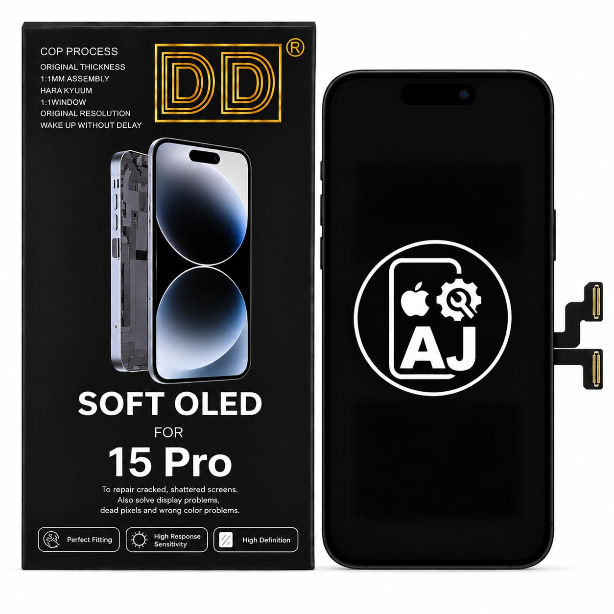 DD Soft OLED screen for iPhone 15 Pro