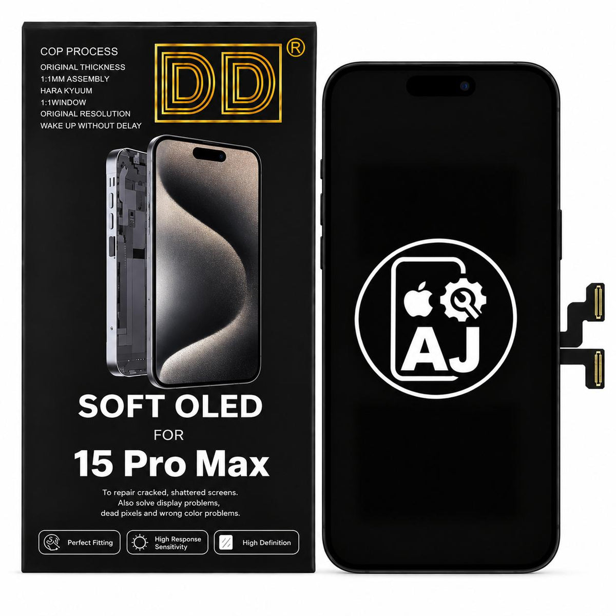 DD Soft OLED screen for iPhone 15 Pro Max