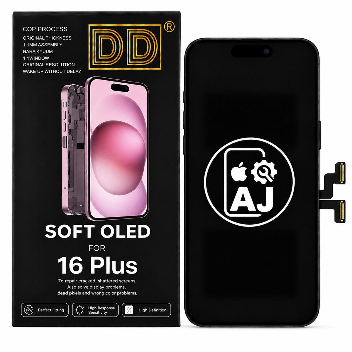 DD Soft OLED screen for iPhone 16 Plus
