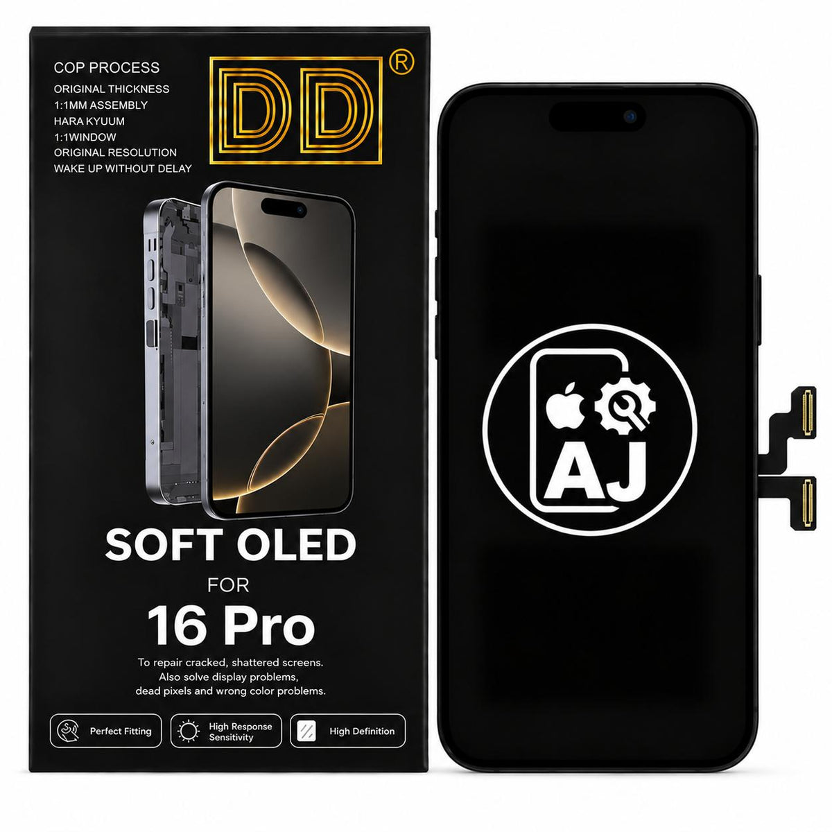 DD Soft OLED screen for iPhone 16 Pro