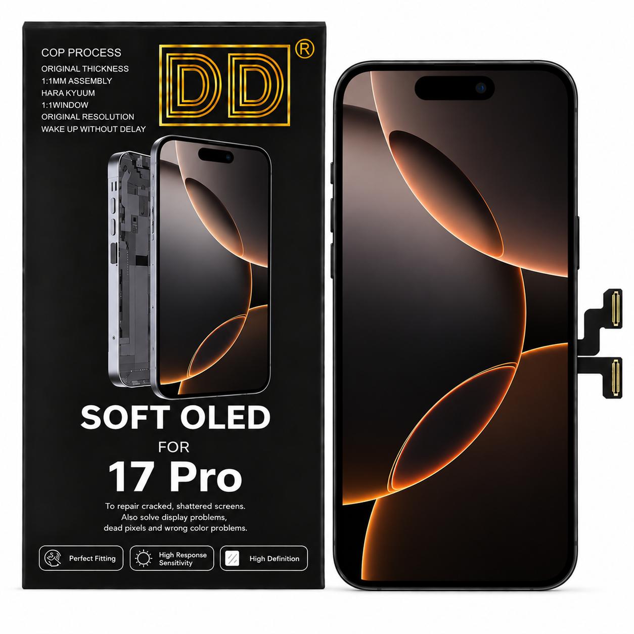 DD Soft OLED screen for iPhone 17 Pro