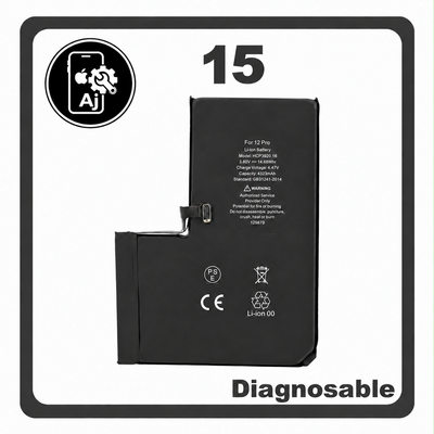 Diagnostic Battery for iPhone 15 — AJ Cell Diagnosable