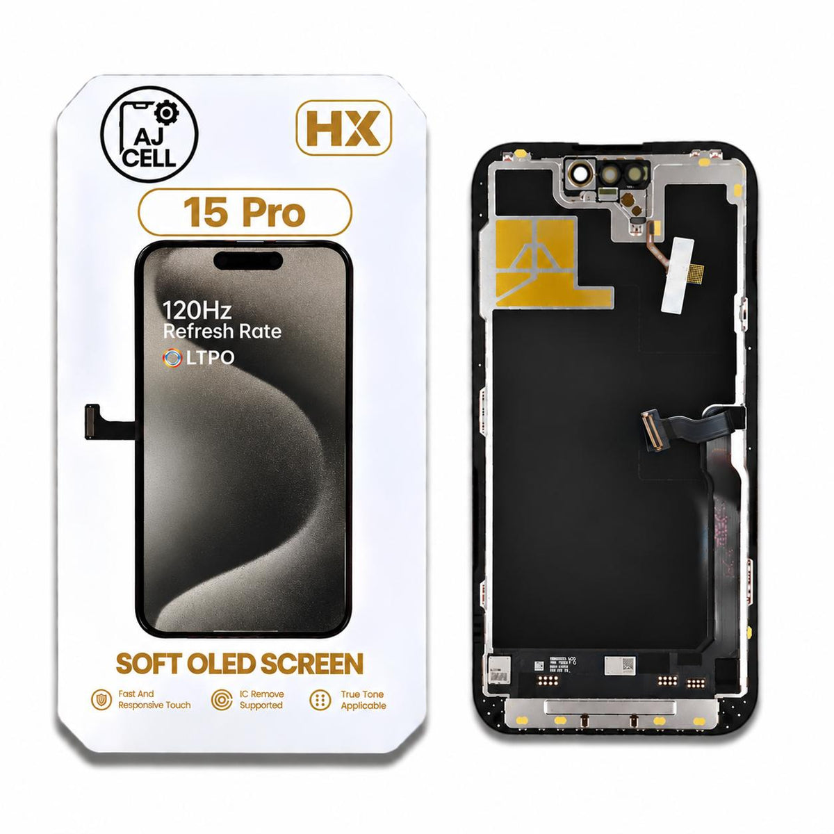 OLED Screen for iPhone 15 Pro - LTPO OLED 120Hz (HX)