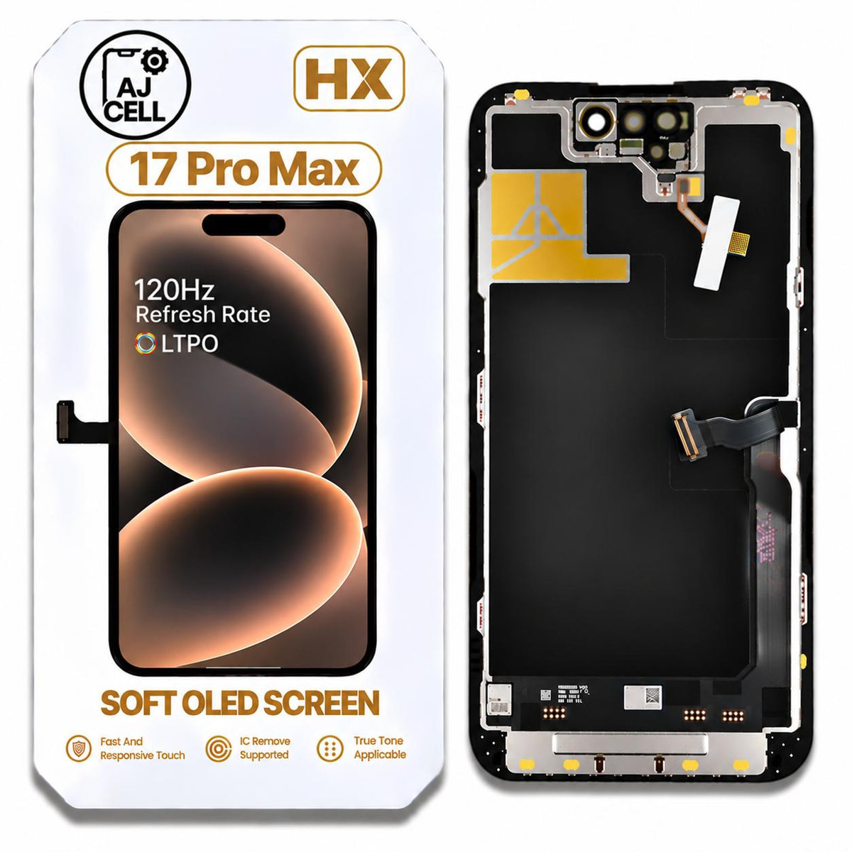 OLED Screen for iPhone 17 Pro Max - LTPO OLED 120Hz (HX)