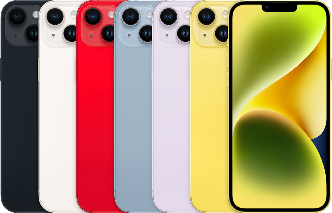 iPhone 14 Plus colour reference