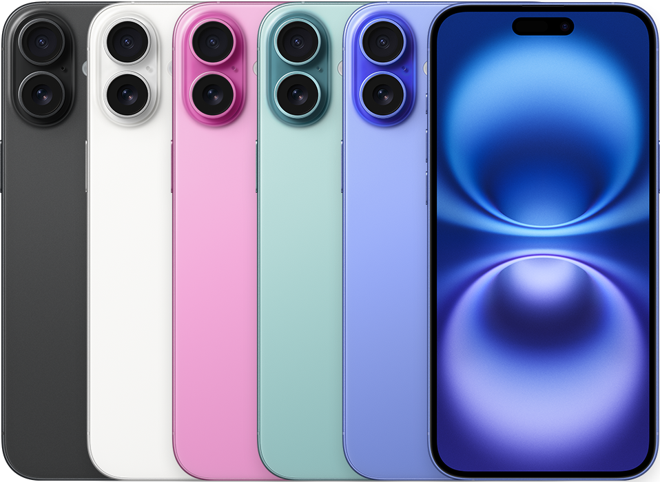 iPhone 16 Plus colour reference
