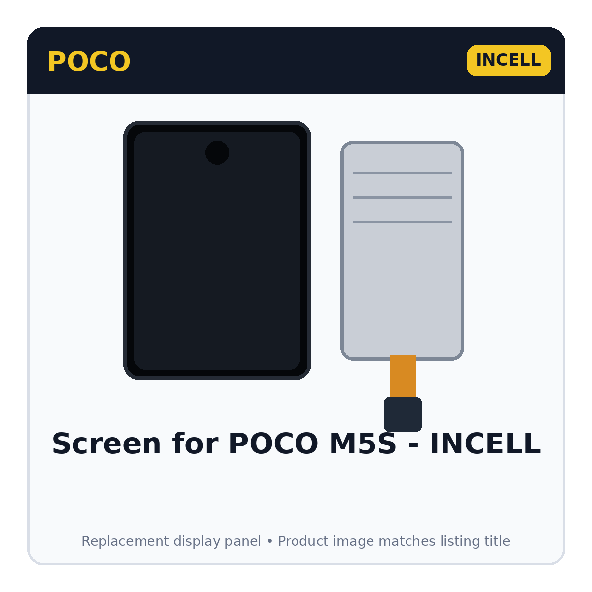 Screen for POCO M5S - INCELL