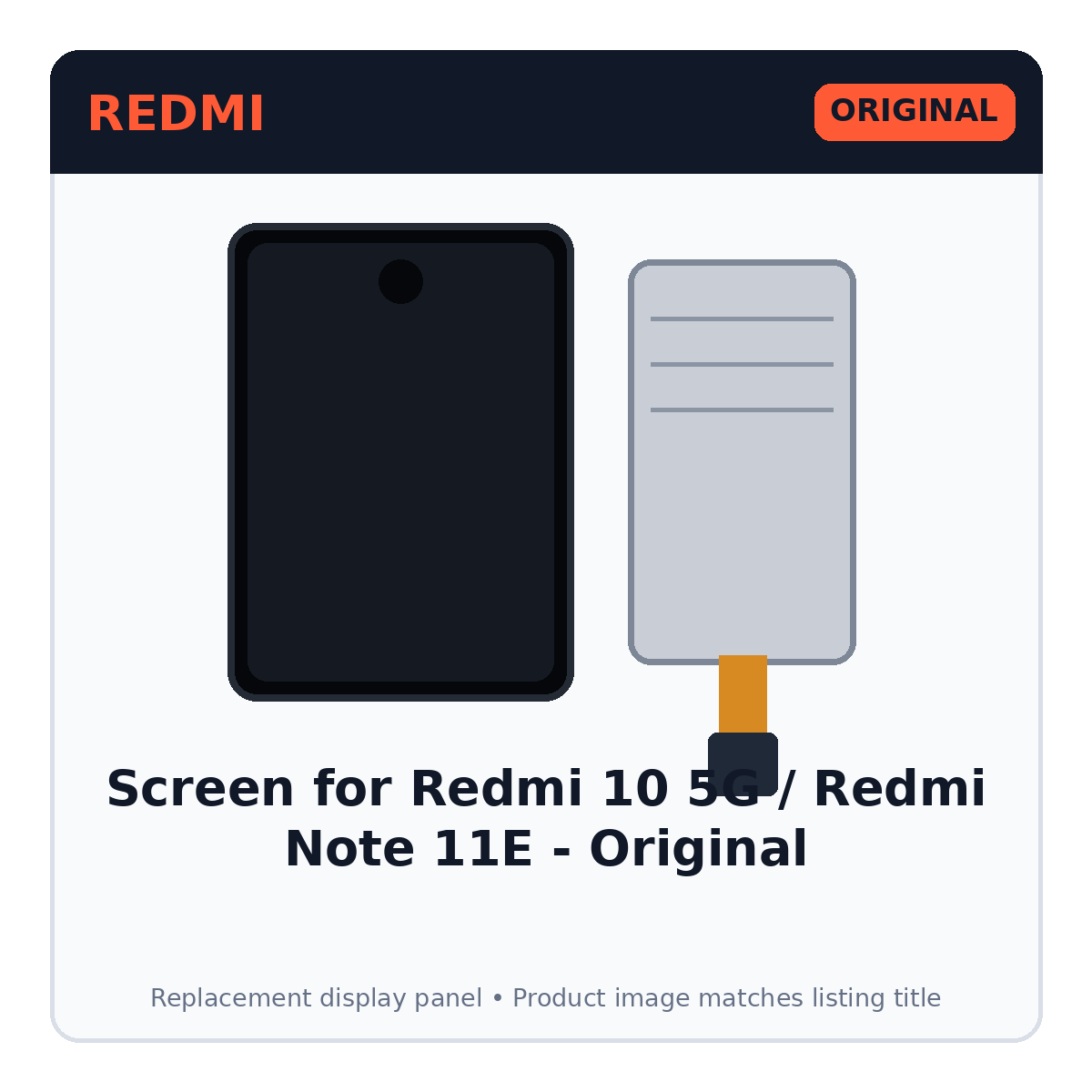 Screen for Redmi 10 5G / Redmi Note 11E - Original