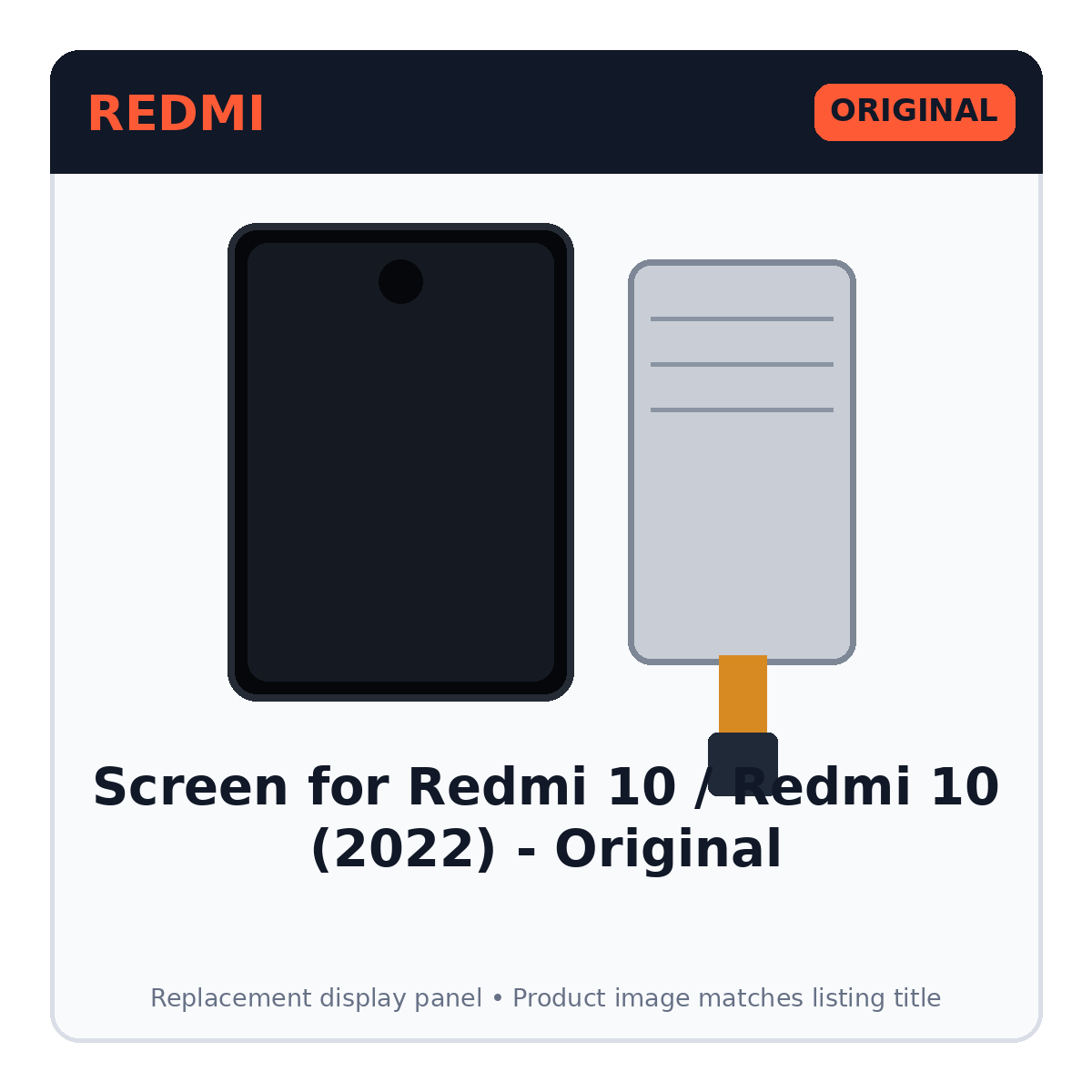 Screen for Redmi 10 / Redmi 10 (2022) - Original