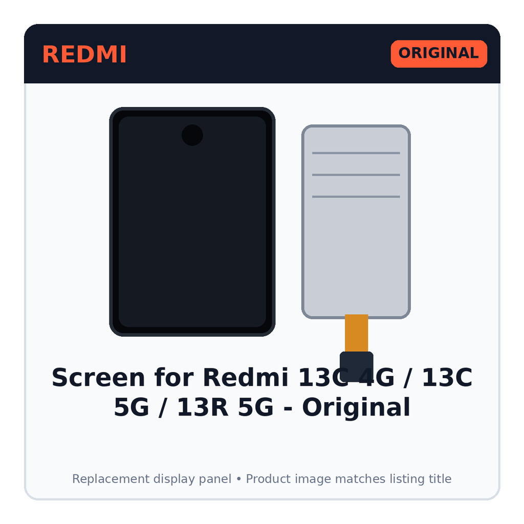 Screen for Redmi 13C 4G / 13C 5G / 13R 5G - Original