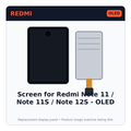 Screen for Redmi Note 11 / Note 11S / Note 12S - OLED