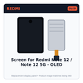 Screen for Redmi Note 12 / Note 12 5G - OLED